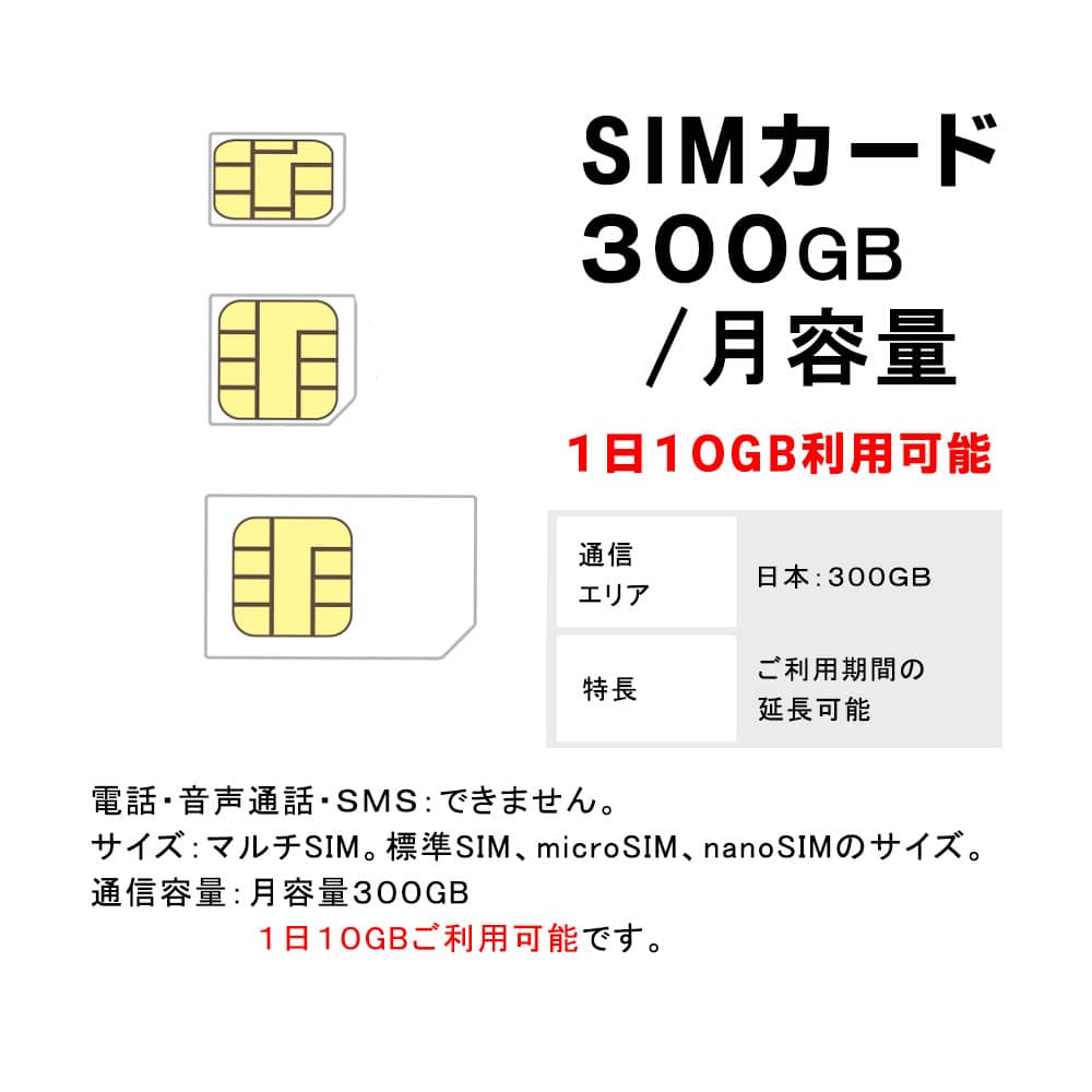 SIMカード,スペック