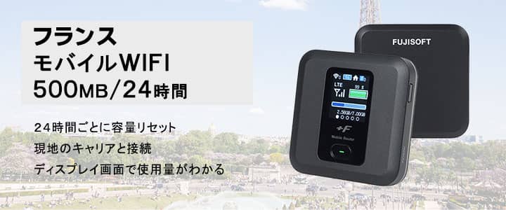 海外で使えるポケットwifiレンタル,フランス