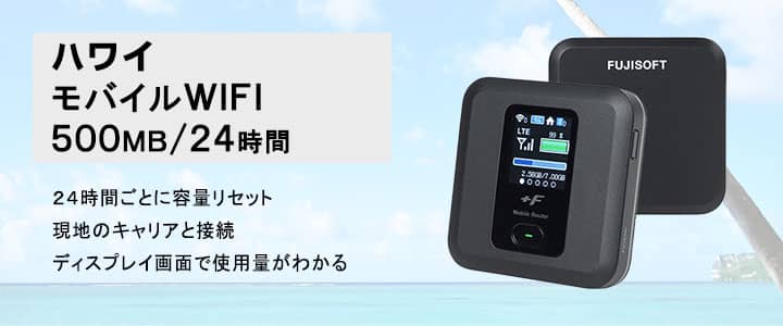 海外で使えるポケットwifiレンタル,ハワイ