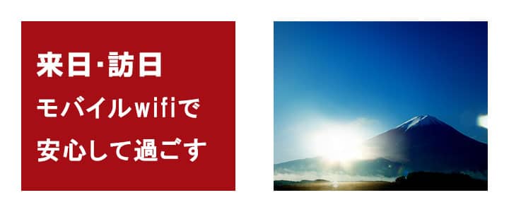 来日・訪日される方にも、ポケットwifiレンタルは便利