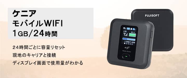 ポケットwifiレンタルケニアで使える1GB