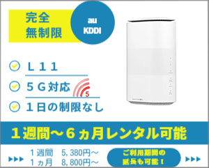 ホームwifiルーターレンタルL11/5G対応ホームwifi