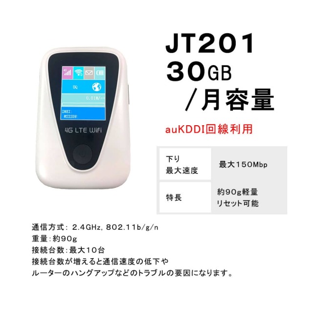 JT201,スペック