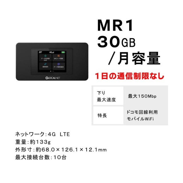 MR1,スペック,ドコモ,docomo,30GB