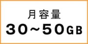 レンタルポケットwifi容量別一覧月容量30GBから50GB