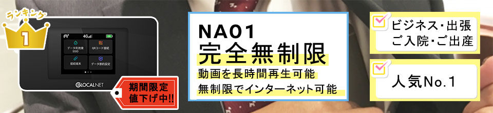 ポケットwifiレンタルならみんなのwifiのNA01,クラウドSIM,マルチキャリア
