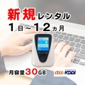 ポケットwifiレンタルJT201月容量30GB